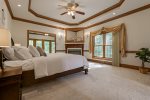 Main Level Master Suite with Gas Fireplace